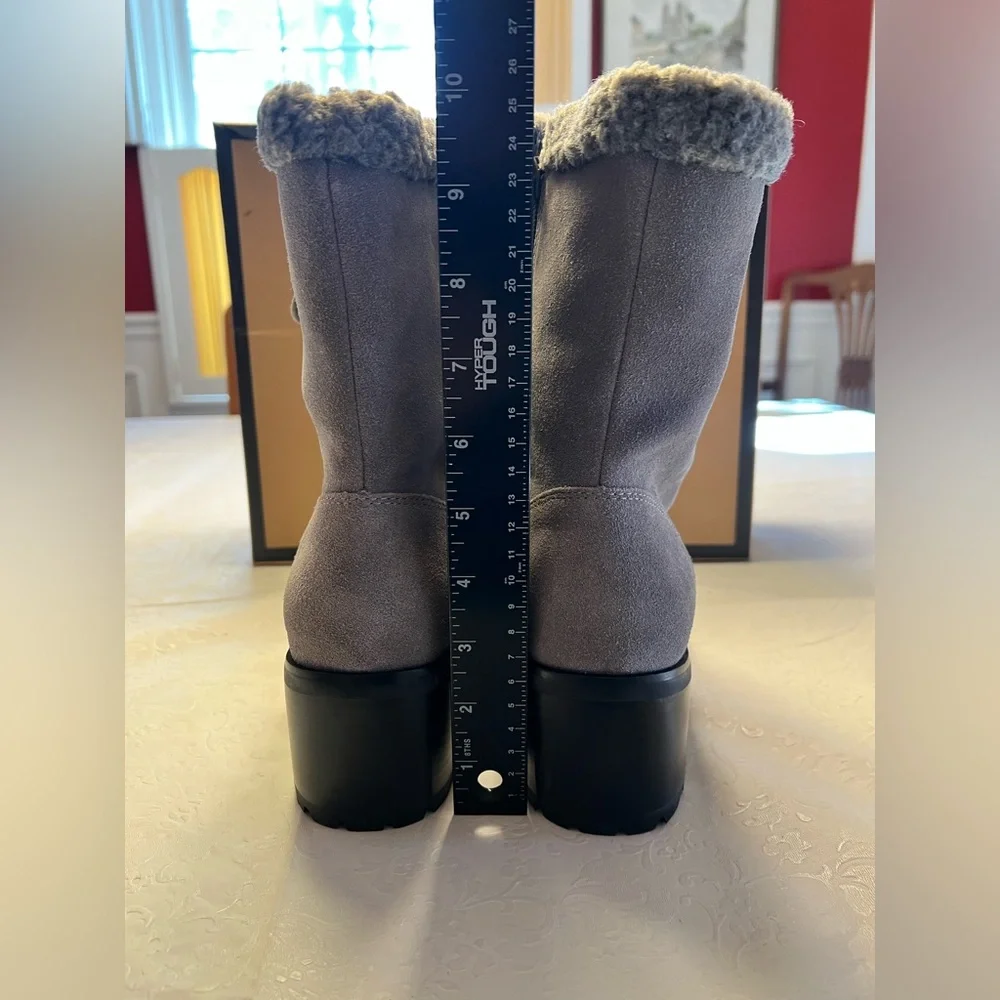 AEROSOLES Suede Gray Winter Boots - Picture 4 of 12
